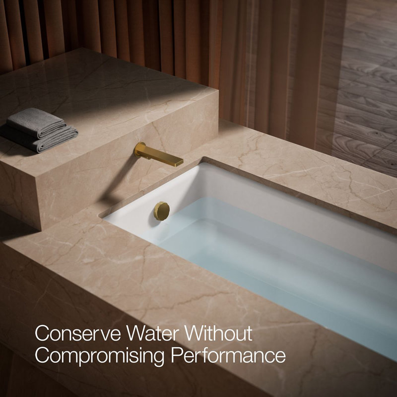 Composed® Wall-Mount Tub Spout, Vibrant Brushed Moderne Brass