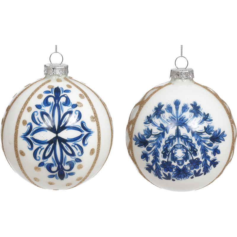 Ornement royal de Delft - ensemble de 6 4,5 pouces