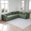 Canapé-lit convertible avec coussin cylindrique, canapé-lit pliant en velours côtelé avec cadre de forme fixe, canapé-lit pour salon-1021617421