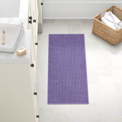 Viridian Nylon Bath Rug with Non-Slip Backing