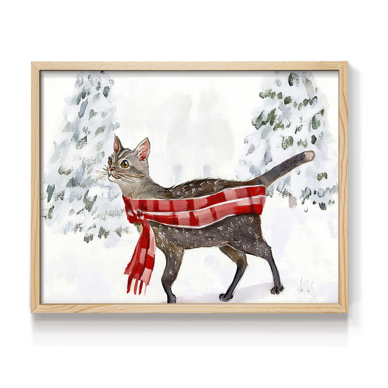 «Chirstmas Art» -XCV - reproduction encadrée - réarmable, H 8 po x l 10 po, Naturel