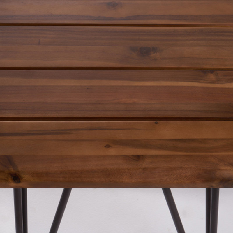 Table d'appoint en bois et métal Zion