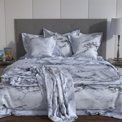 Luczak Grey 100% Microfibre Duvet Cover Set