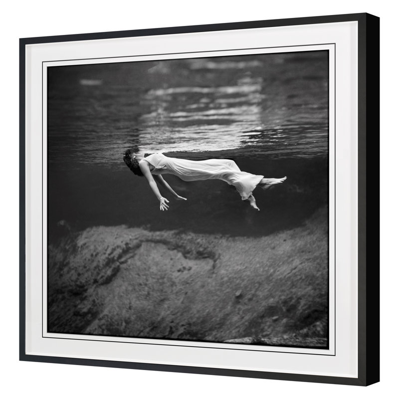 Floating 1 Print by Grand Archives, 36" H x 36" W, Black Framed 