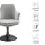 Fauteuil pivotant en velours Lippa Performance-105239668-105239674