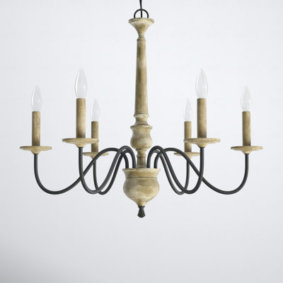 Neddy 6 - Light Metal Dimmable Chandelier