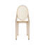 Ensemble de 4 chaises empilables en acrylique Ambre Ghost
