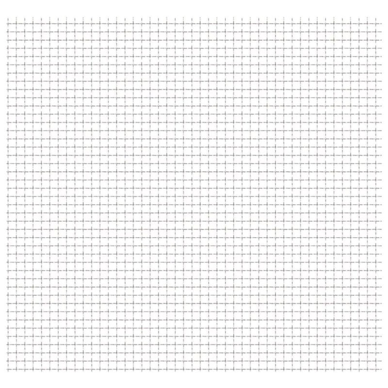 Fil métallique argenté / clôture grillagée, 0,8 po x 0,8 po x 0,1 po