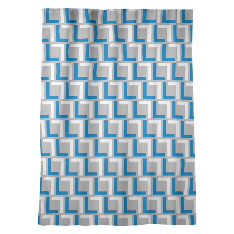 Rideau thermique occultant et isolant avec passe-tringle Detroit Football Luxury, Carolina Football Black/Blue/Silver