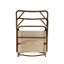 Chaise pliante portative avec accoudoirs - structure en aluminium, ensemble de 4