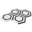 Nova 6" Hexagon Polished Marble Mosaic Tile-2061913708