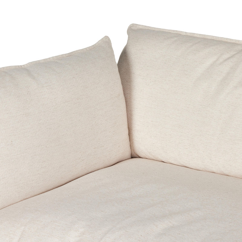 Kosa Sofa, Cream Polyester Blend