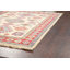 Tapis ivoire en laine noué à la main de conception unique 4 pi 1 po x 6 pi New Age