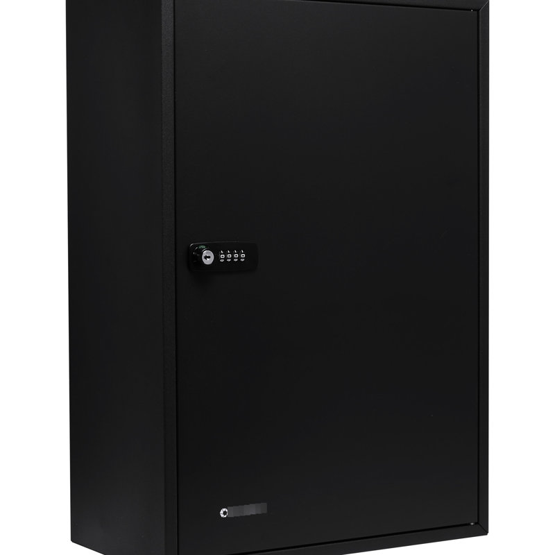Armoire réglable à 300 clés - acier noir, serrure à combinaison, fixation murale pour clés sécurisées et organisées avec étiquettes d'identification rapide