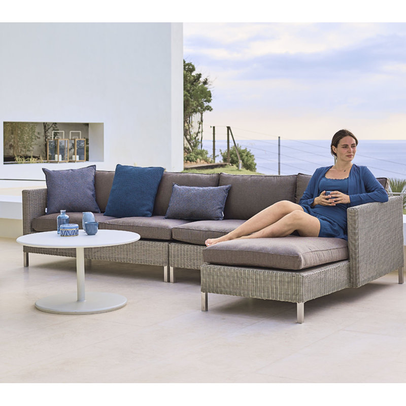 Connect Left 60.3" Long Single Chaise, Taupe