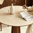 Walnut Round Dining Table-128604385
