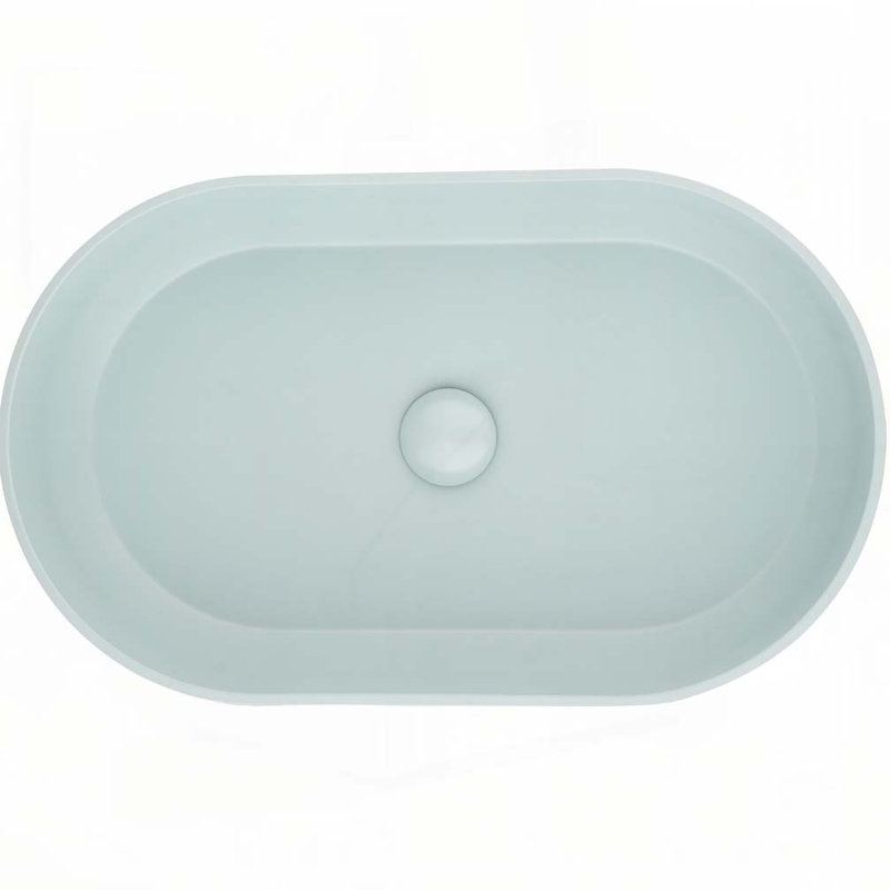 Oval 24"x14" Above Bathroom Vessel Sink, Blue