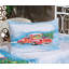 Drap-housse et coussin décoratif Ambesonne Christmas, bleu, blanc, rouge-106792489