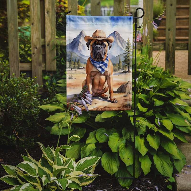 Drapeau Cowboy Welcome Garden, Bullmastiff