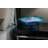 XBrand 8" Color-Changing LED Mist Indoor Tabletop Fountain with Inline Control, Aromatherapy Humidifier, Glass & Metal, Blue-1143463307