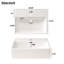 Meuble-lavabo moderne 20,3 po avec lavabo en céramique-260215120