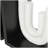 Duky Wooden Layered U-Shaped Abstract Decorative White Bookends with Black Stands Set