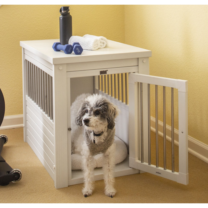 Caisse pour chien Southwood ECOFLEX, Moyenne (H 25,2 po x l 21,1 po x P 29,5 po), Blanc antique