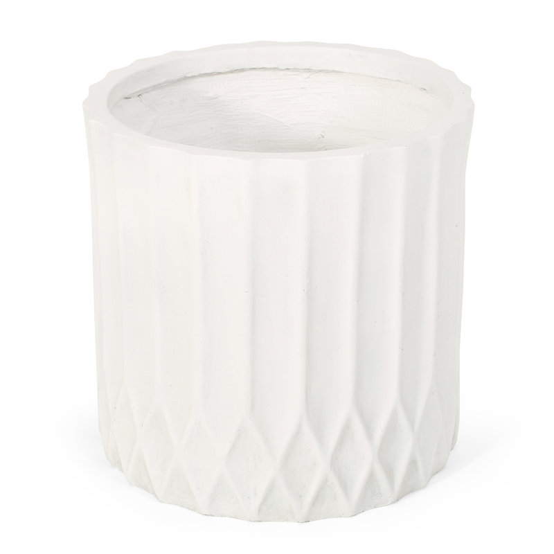 Planter - Natural Stone Finish, 16.5"X16.5"X16", Structure, Enhances Backyard Appearance To Elements, 16.85"X16.85"X15.88", Lightweight Concrete, Decor