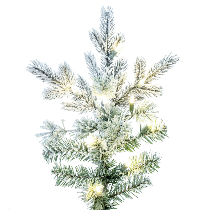 9' H Lighted Artificial Pine Christmas Tree