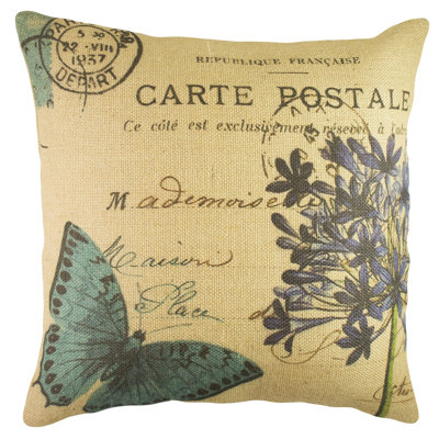 Erbe Jute / Sisal Reversible Throw Pillow