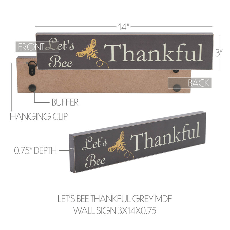 Panneau mural en bois MDF Buzzy Bees