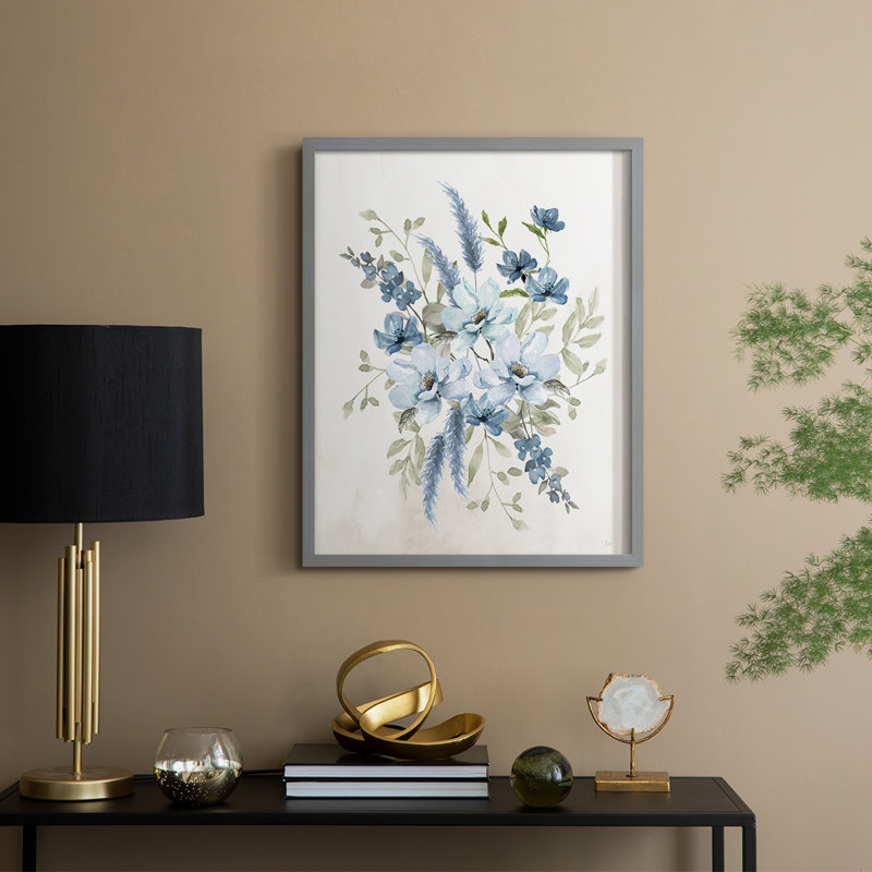 Sweet Blues II, reproduction encadrée - bois massif, H 30 po x l 24 po, Gris