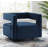 Booth Performance Velvet Swivel Armchair-247504647