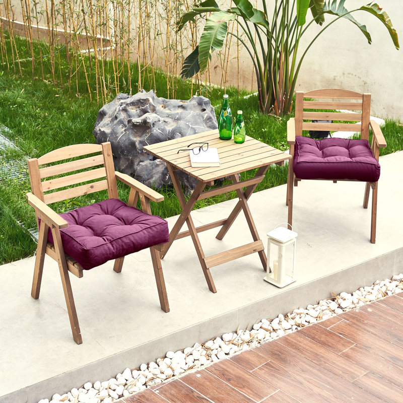 Outdoor 4.7'' Dining Chair Chair Pad, Purple