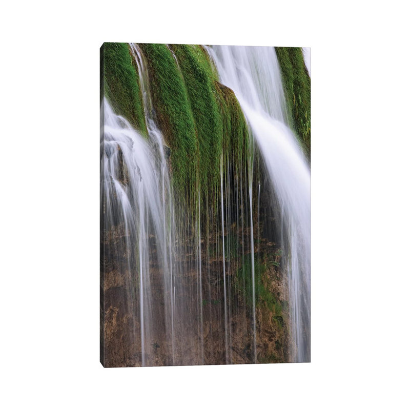 USA, Idaho, Caribou National Forest. Fall Creek Waterfalls Scenic. by Jaynes Gallery - Wrapped Canvas Print