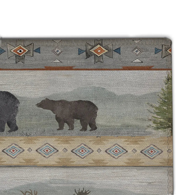 Tapis d'extérieur Canyon Lodge Canyon Lodge par Laural Home, Rectangle 4 pi x 6 pi