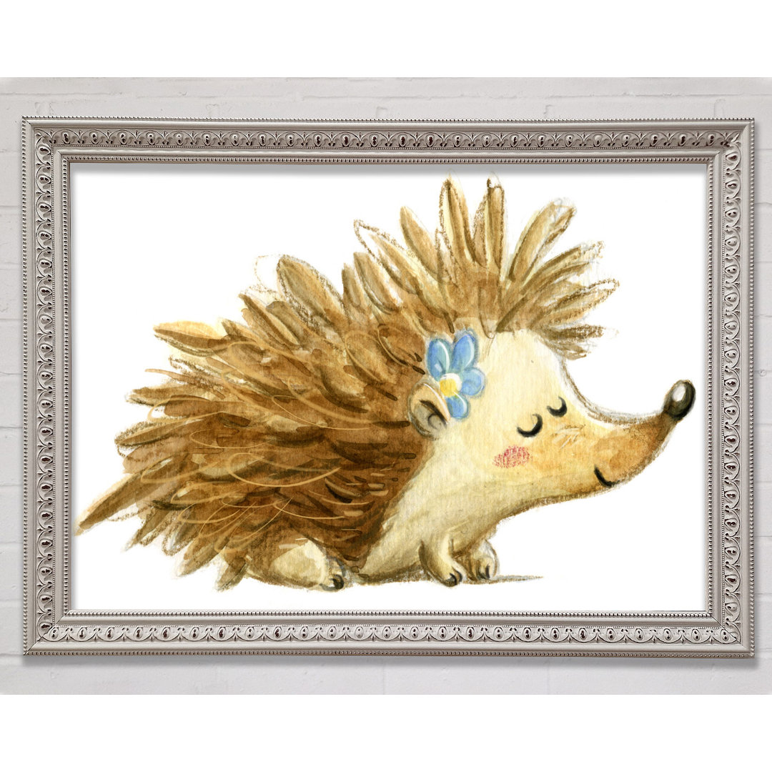 Gerahmter Fotodruck The Happy Hedgehog