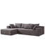Canapé modulaire rembourré Boneless avec 6 coussins, aucun assemblage requis-34834487-34834485-49330817