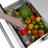 ZLINE Autograph Edition 24 in. Touchstone 168 Can Outdoor-Rated Dual Refrigerator Drawer with Doors and Handles-107105995