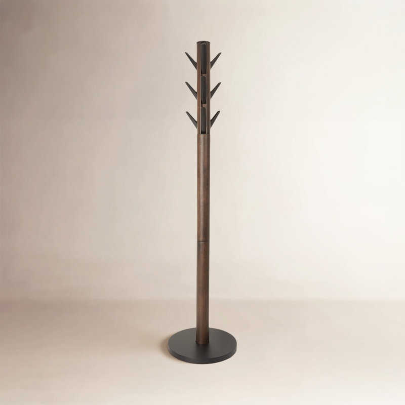 Flapper 9 - Hook Freestanding Coat Rack, Brown