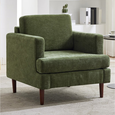 Upholstered Linen Convertible Chair