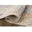 Sorrento Oriental Machine Made Power Loom Polyester Area Rug in Ivory-78565346