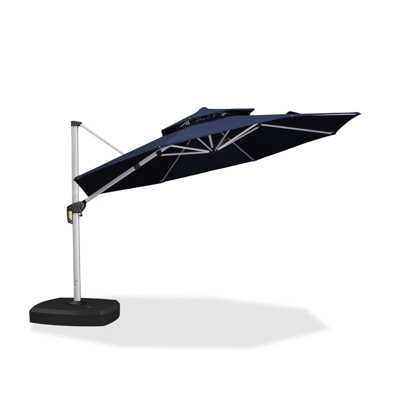 Parasol de terrasse 12 pi, Bleu marine