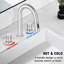 Widespread Bathroom Faucet 3 Hole, 2-handle Bathroom Sink Faucet with Drain Assembly-115357516