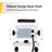 1200 Lumen 720° Swivel LED Portable Work Light with H-Stand, 15-Watt