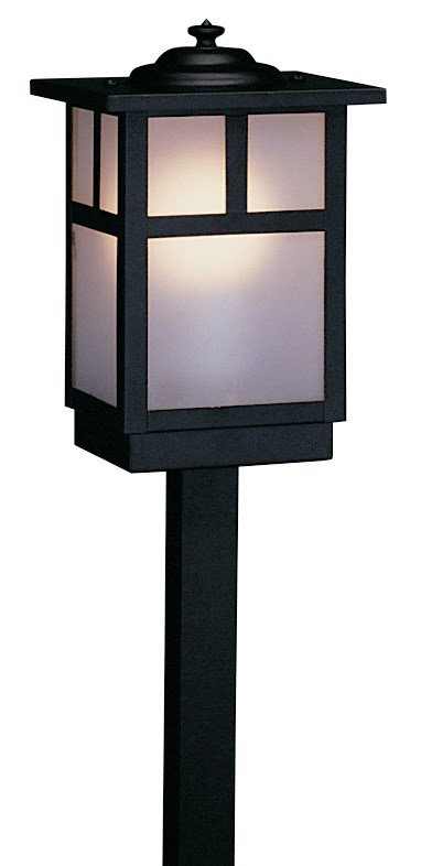 Éclairage de sentier 1 lumière Hylan, H 18,25 po x l 5 po / barre en T, Étain, Brouillard pluvieux