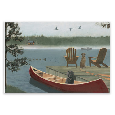 «Dogs on Lake Dock» par James Wiens