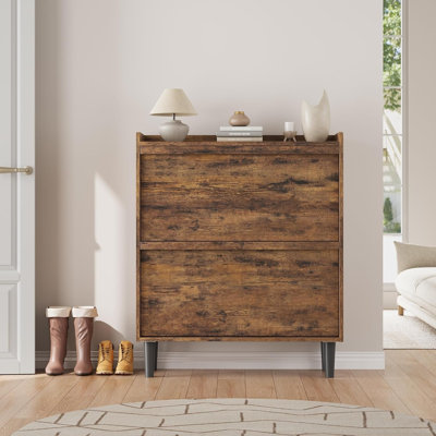 Flip Down Shoe Storage