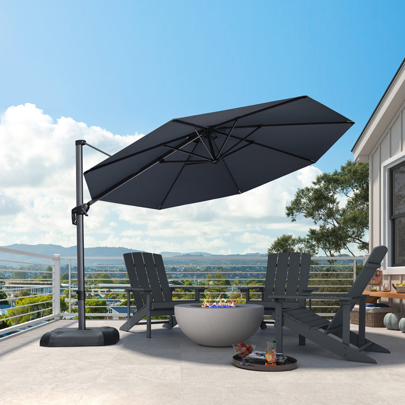 335cm Cantilever Parasol, Grey