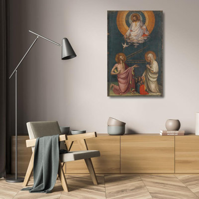 "The Intercession of Christ and the Virgin" by  Lorenzo Monaco - Gallery Wrap Canvas Wall Art
